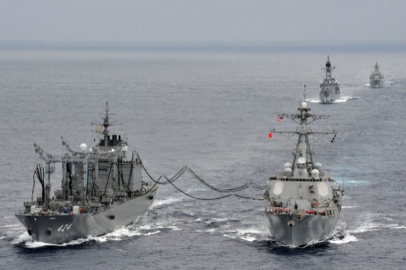 US Aus navies